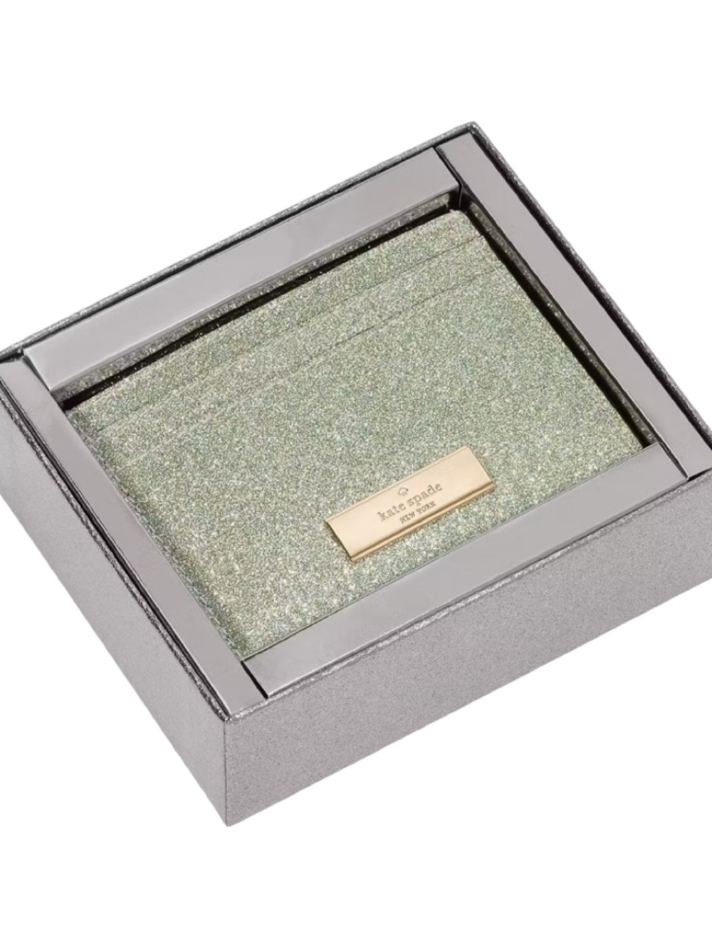 NWT - Kate Spade Kenzie Boxed Glitter Cardholder - Picture 9 of 10